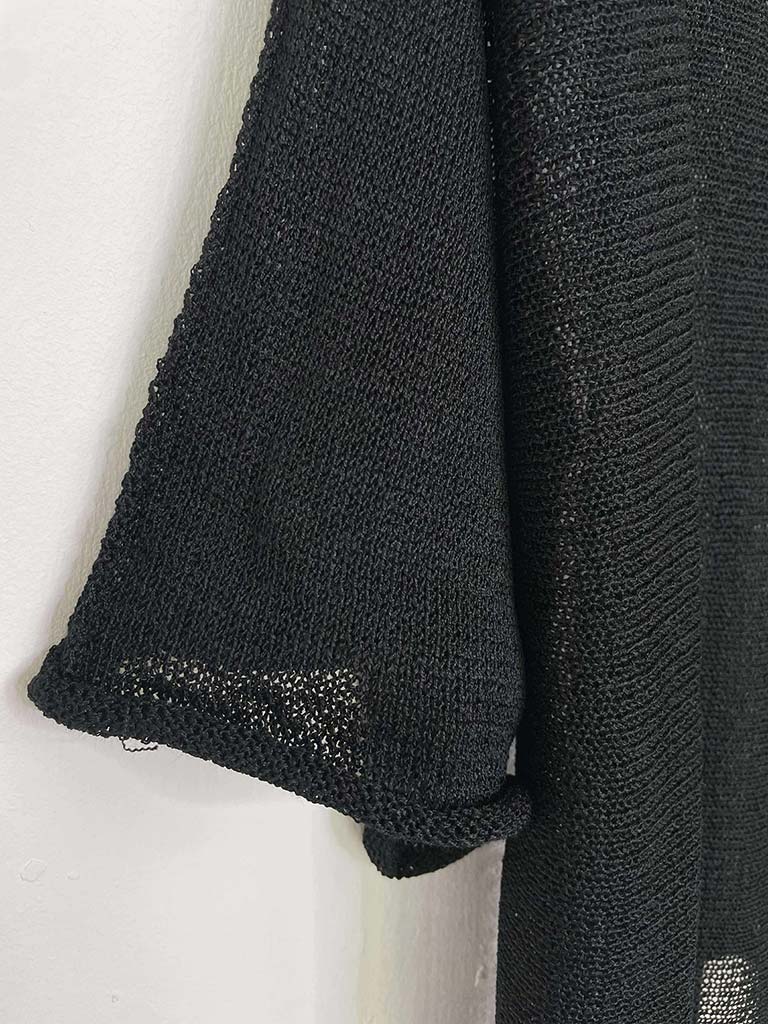 Boxy Fine Knit - Black