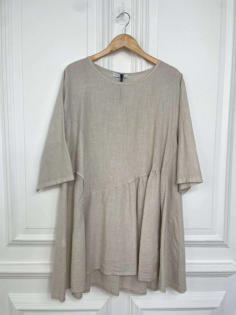 Linen Smock Dress - Calico
