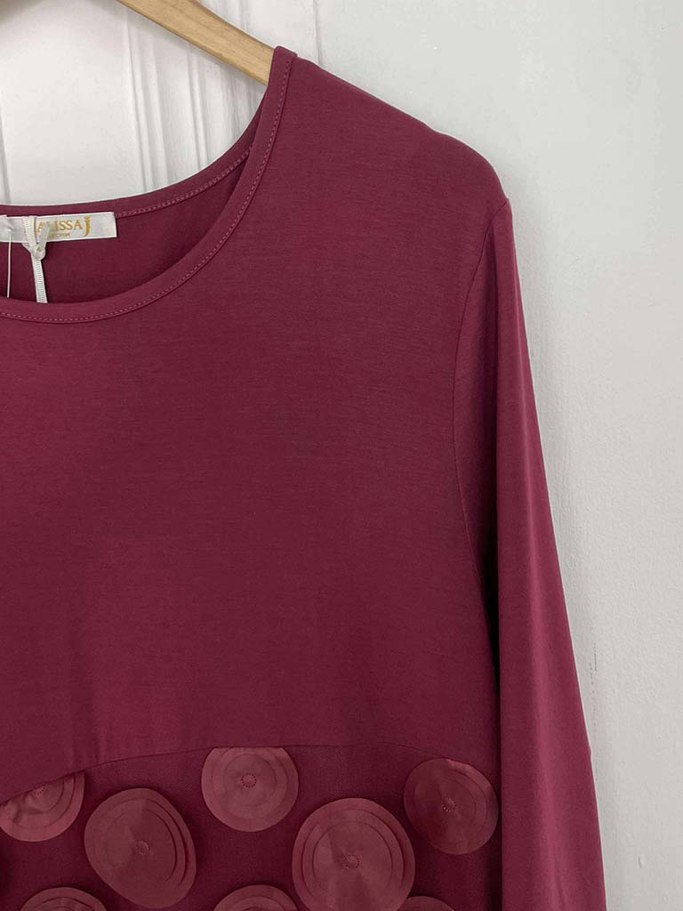 Malissa J Orb Dress - Wine