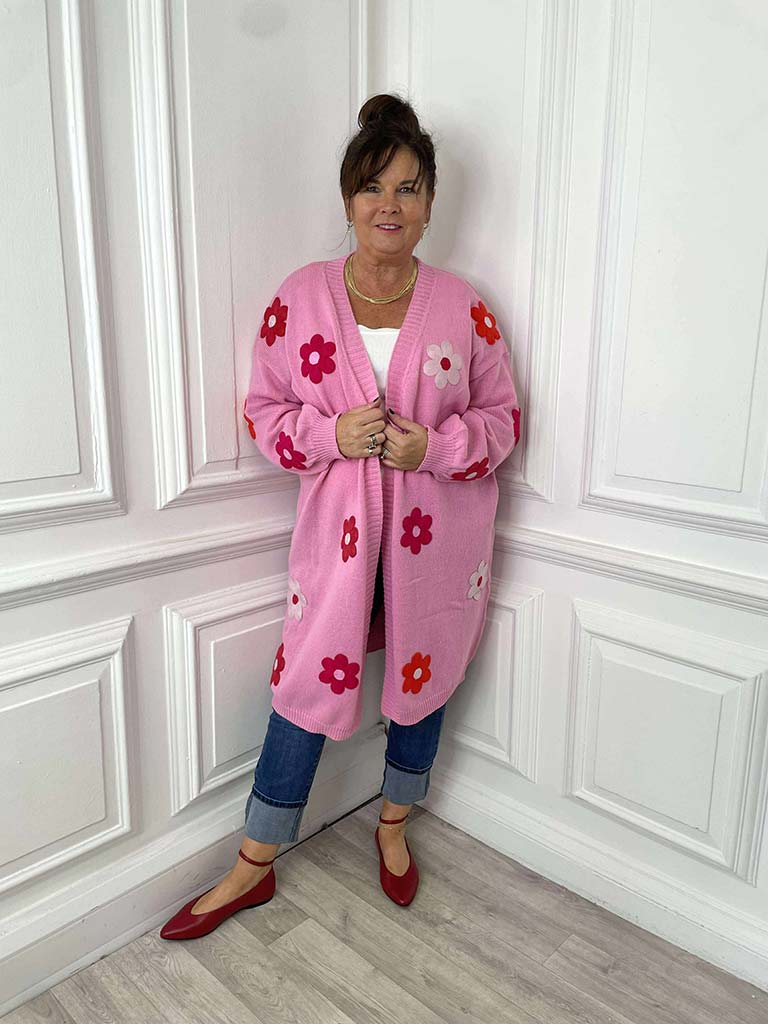 Haven Delphi Cardigan - Chilli & Pink