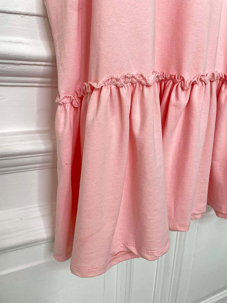 Drop Peplum Hem Dress - Petal