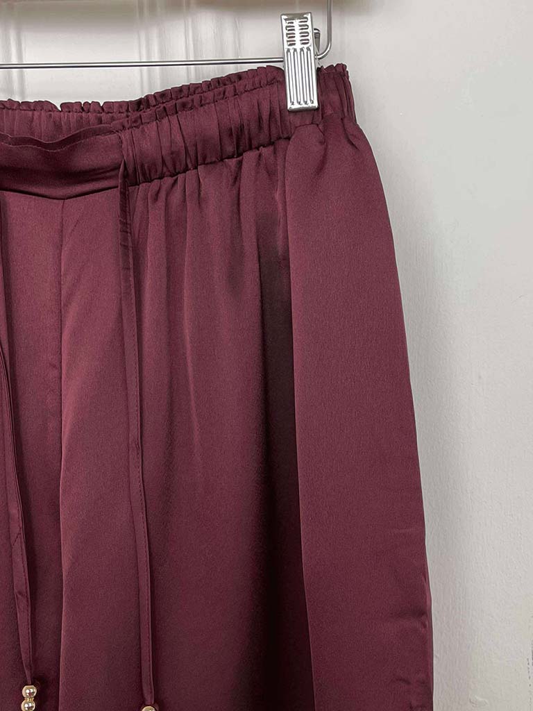Malissa J Silk Feel Palazzos - Wine