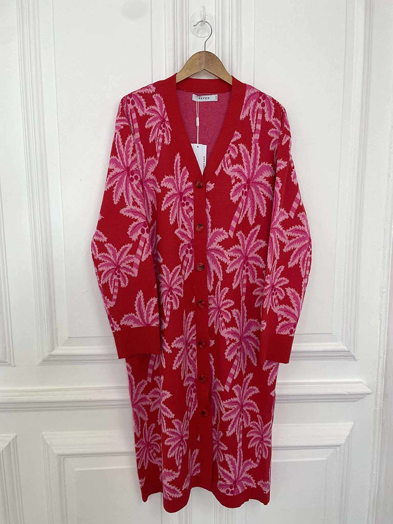 Haven Miami Cardigan - Chilli & Pink