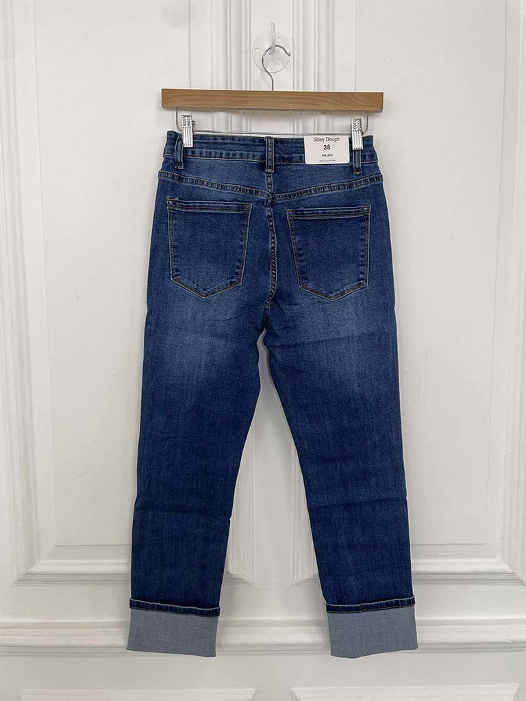 Turn Up Jeans - Classic Blue