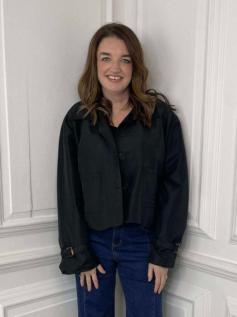 Luxe Iridescent Jacket - Black