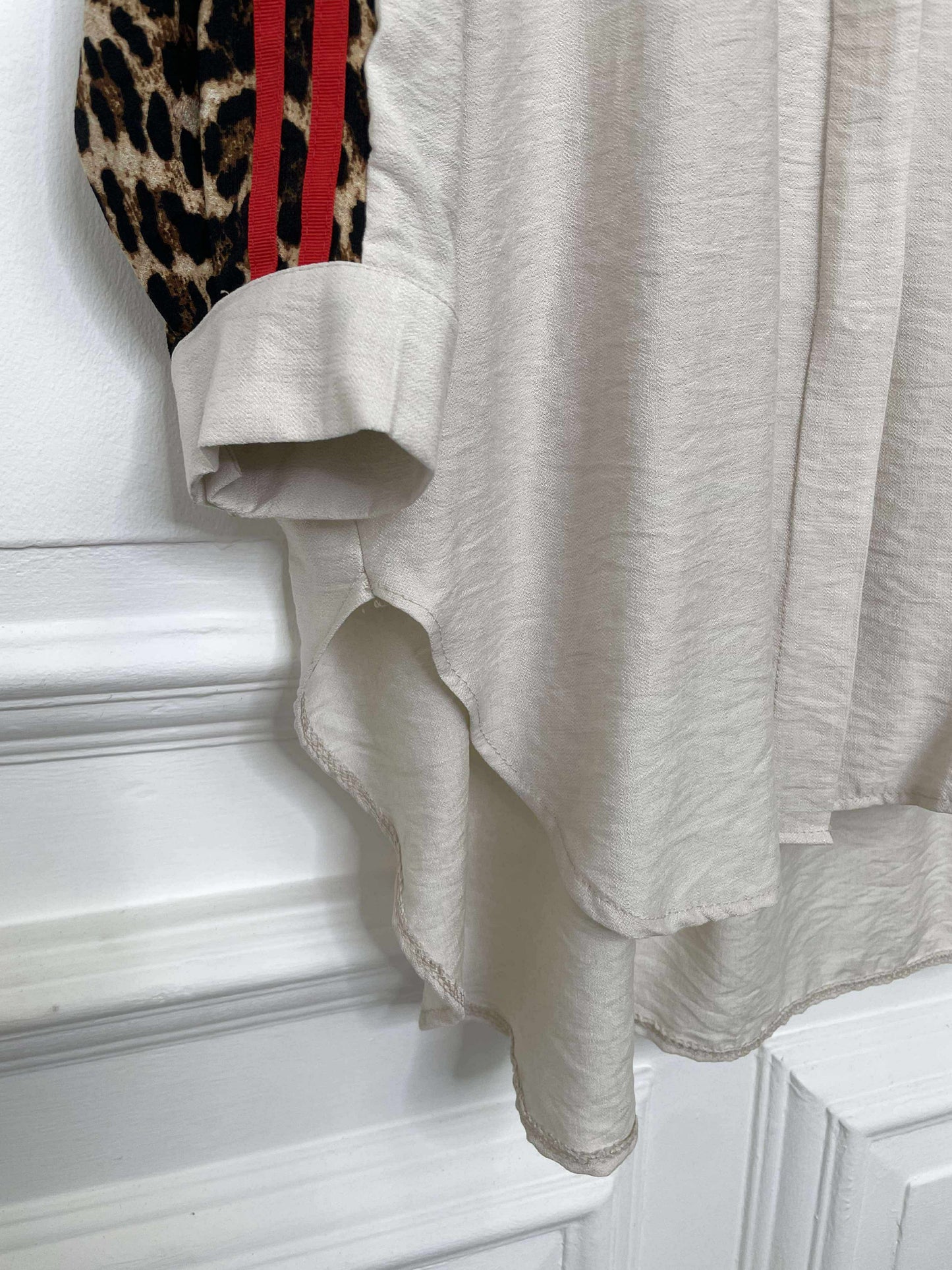 Leopard Side Stripe Shirt
