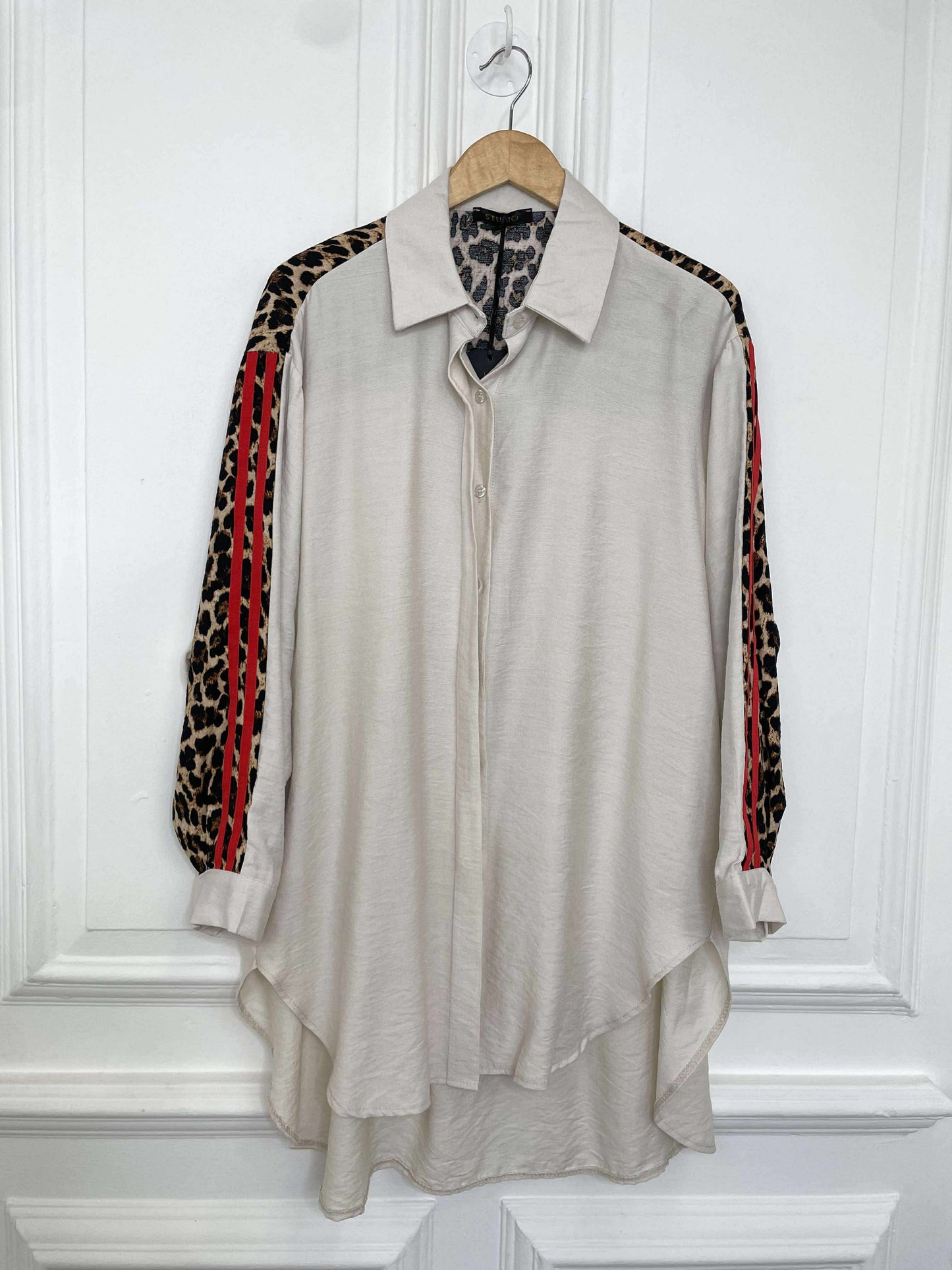 Leopard Side Stripe Shirt