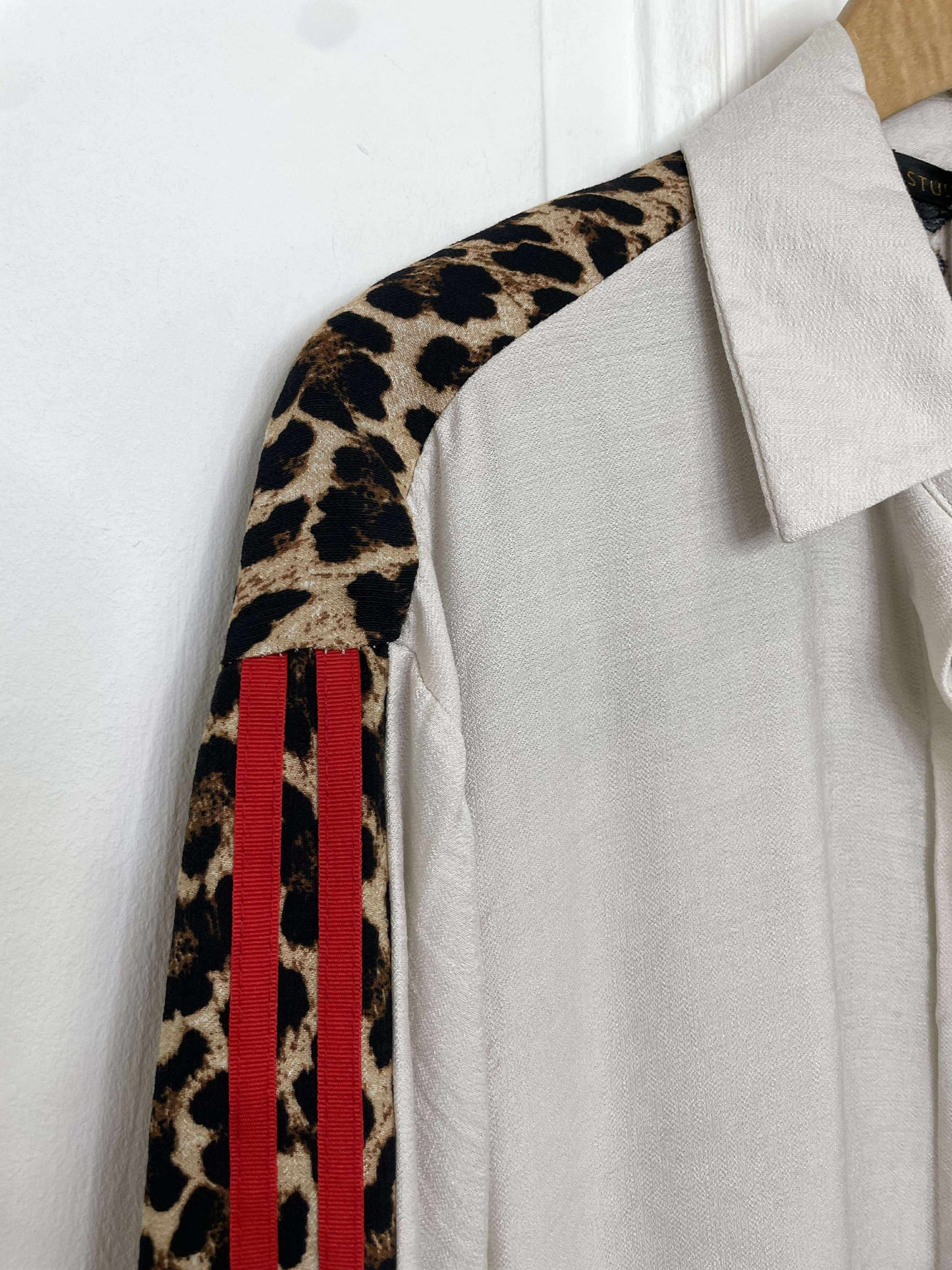 Leopard Side Stripe Shirt