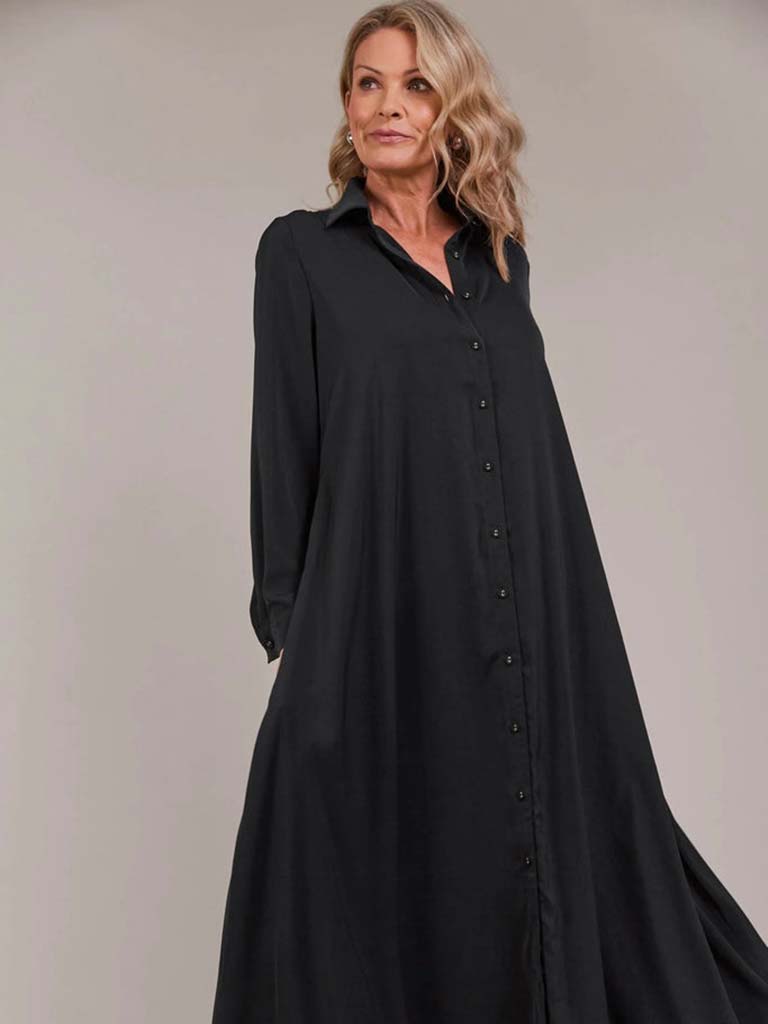 Eb&Ive Elsie Shirt Dress - Black