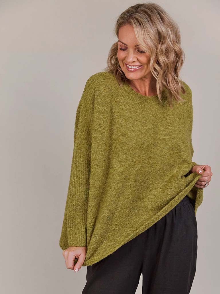 Eb&Ive Folie Relaxed Knit - Chartreuse