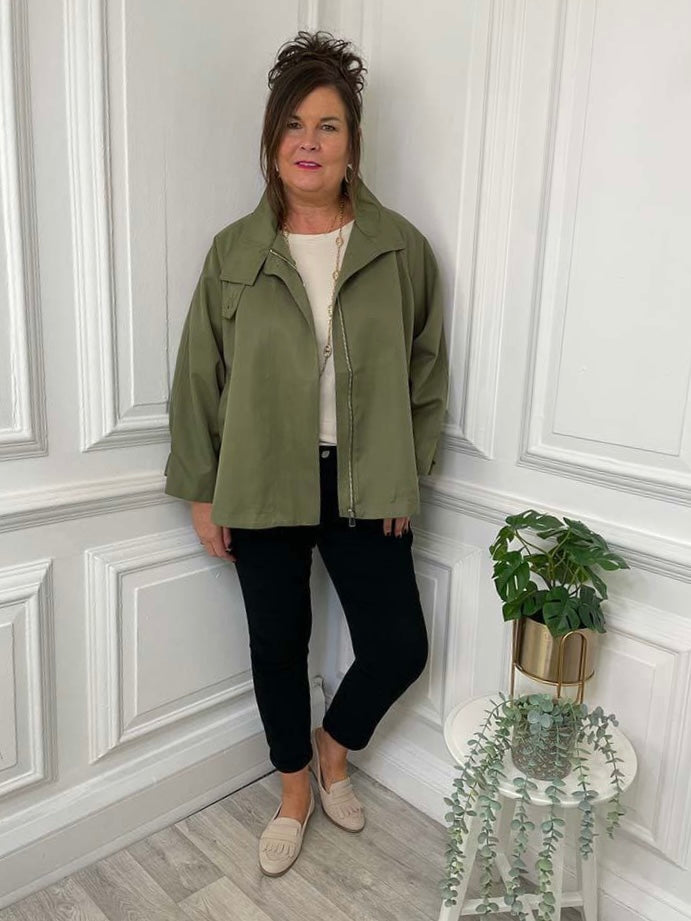 Cropped Swing Mac Khaki Chester Boutique