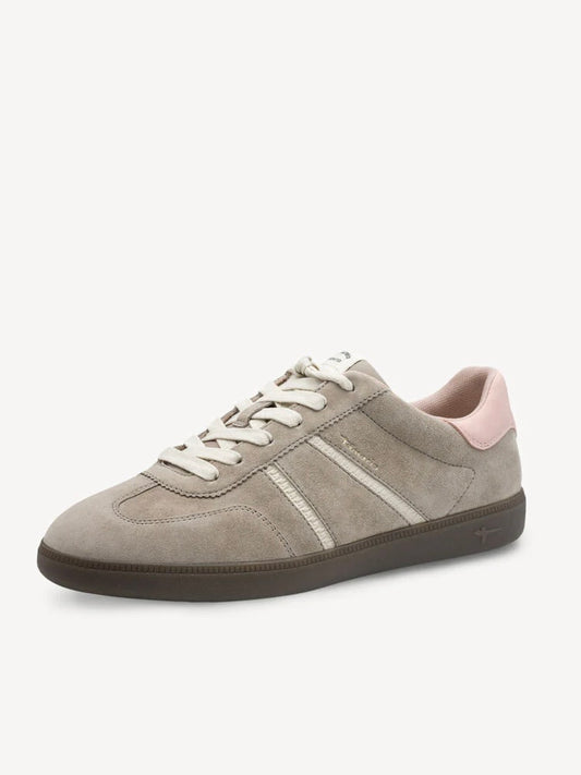 Tamaris Suede Trainers - Taupe