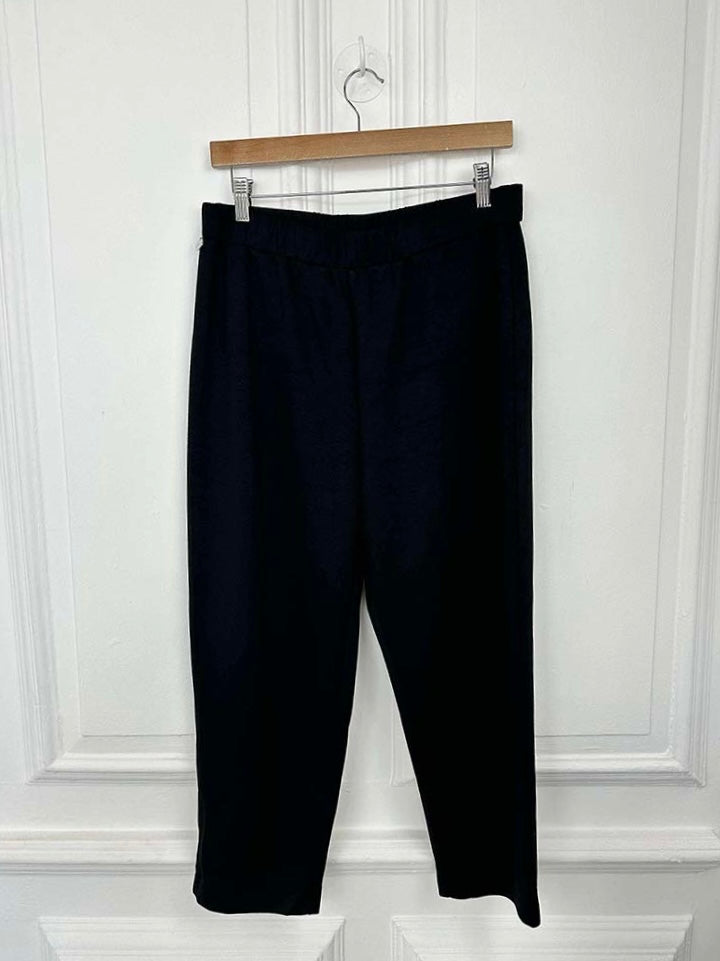 Malissa J Jersey Straight Leg Trousers - Black