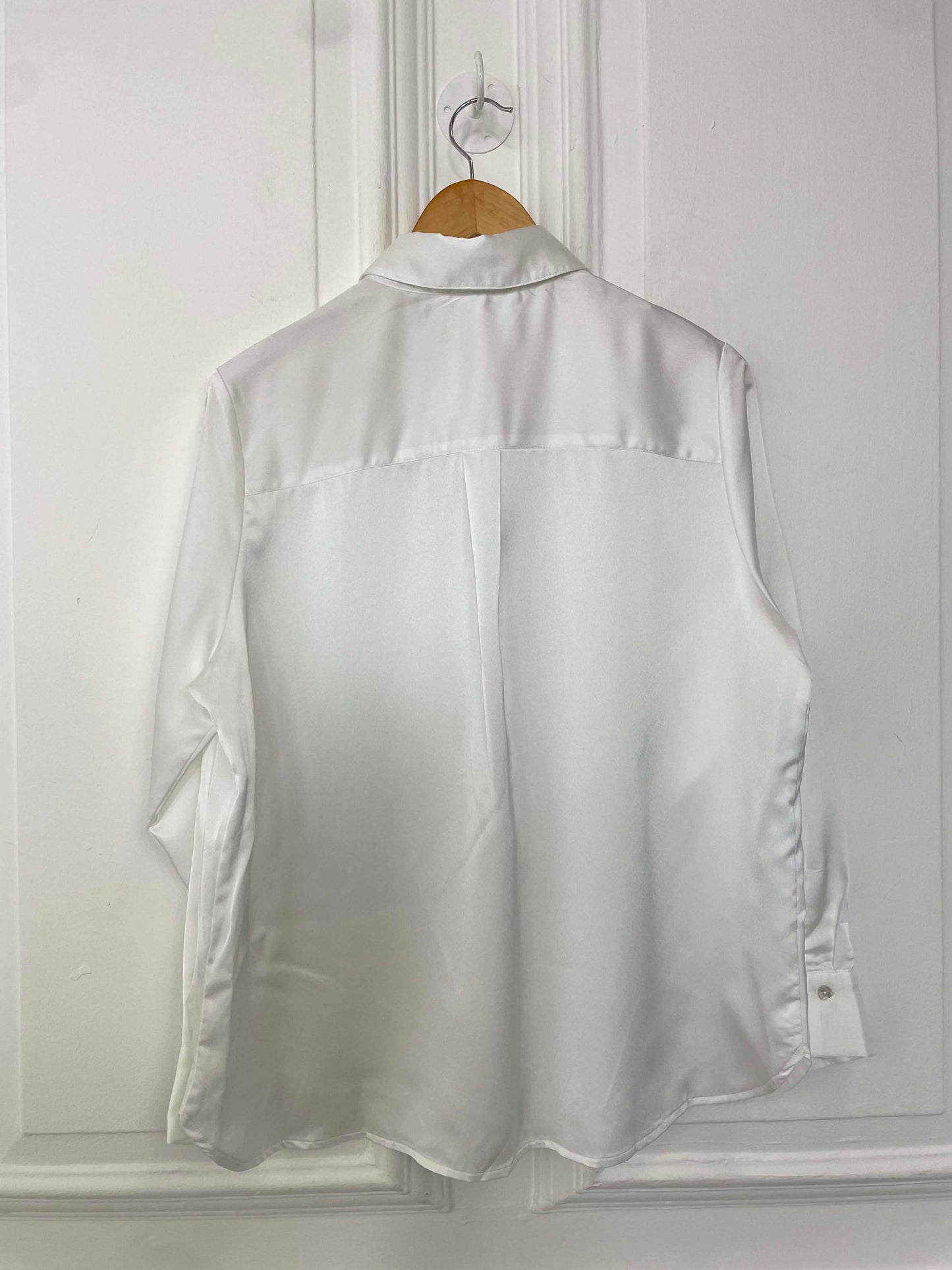 Malissa J Silk Feel Classic Shirt - Warm White