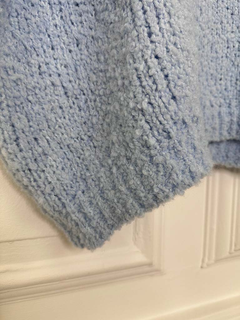 Teddy Tank Knit - Powder Blue