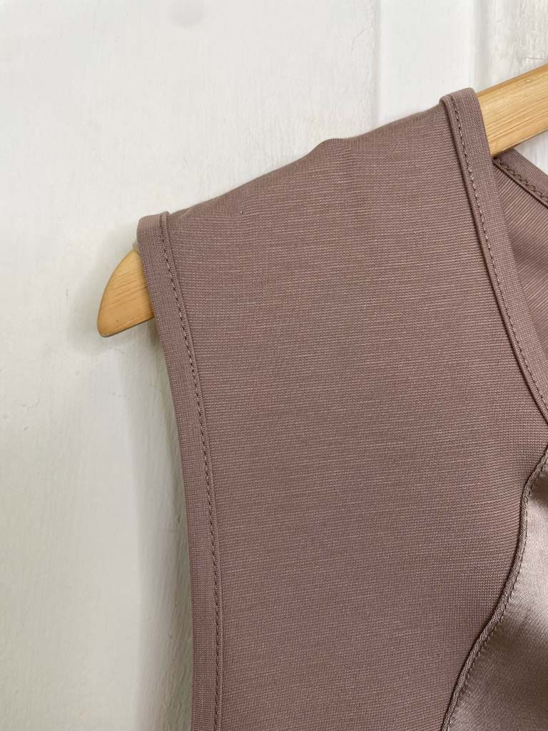 Cotton Pocket Shirt Dress - Khaki