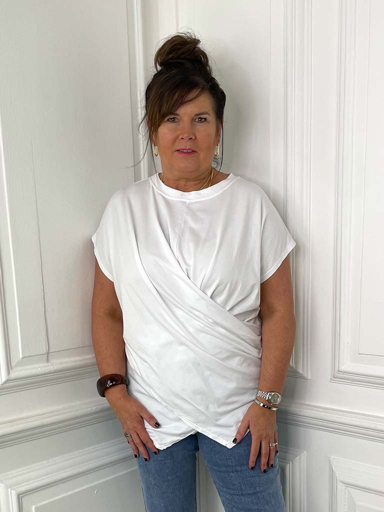 Wrap Tee - White