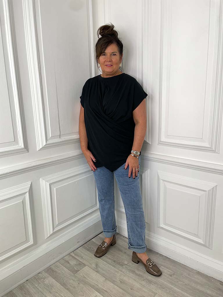 Wrap Tee - Black