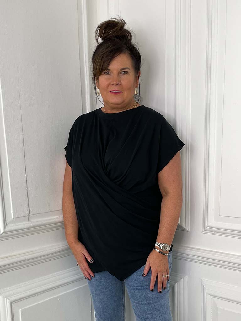 Wrap Tee - Black