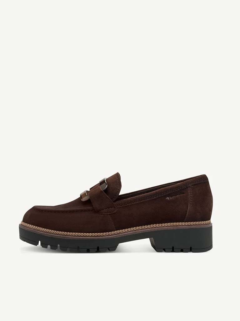 Tamaris Suede Loafers - Mocca