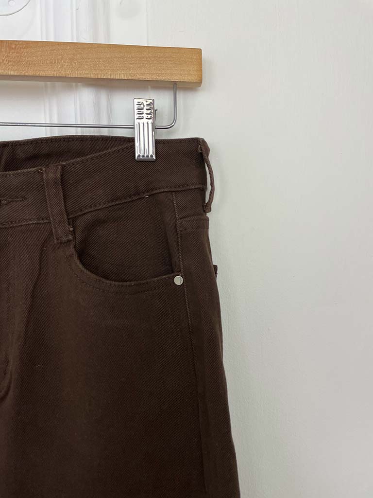 G-Smack Wide Leg Jeans - Chocolate