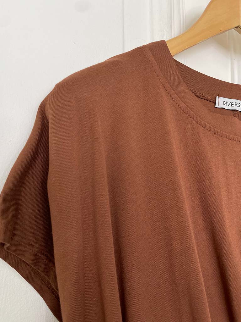 Wrap Tee - Chestnut