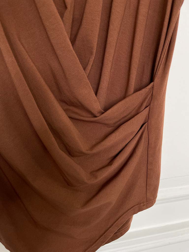 Wrap Tee - Chestnut
