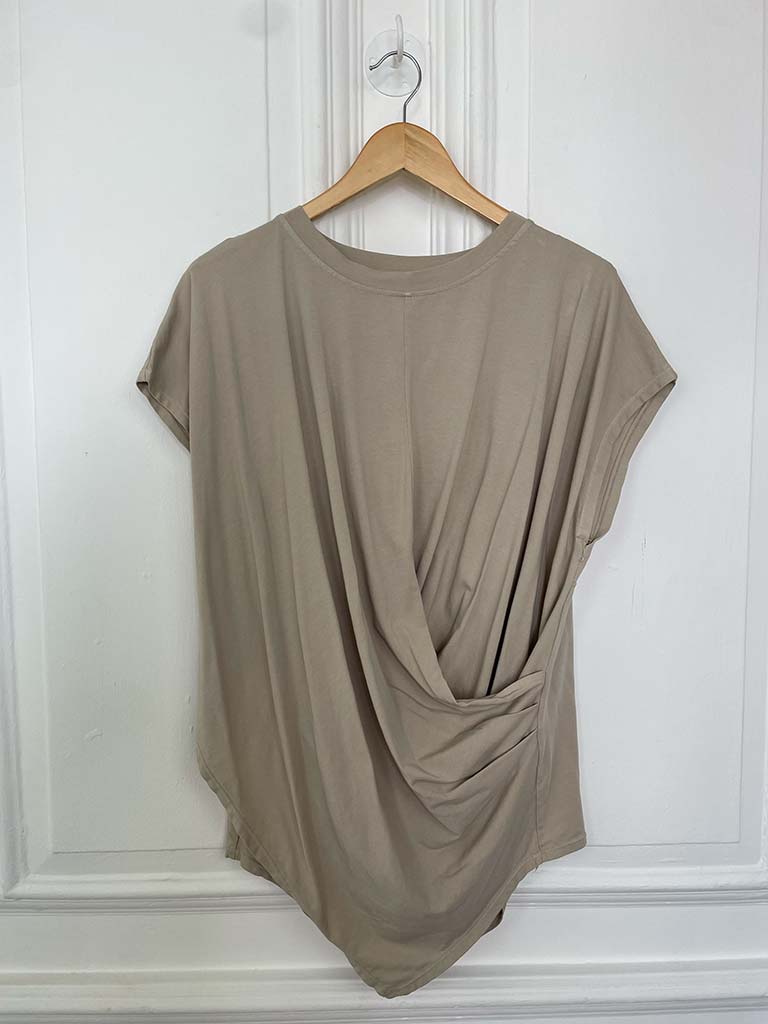 Wrap Tee - Stone