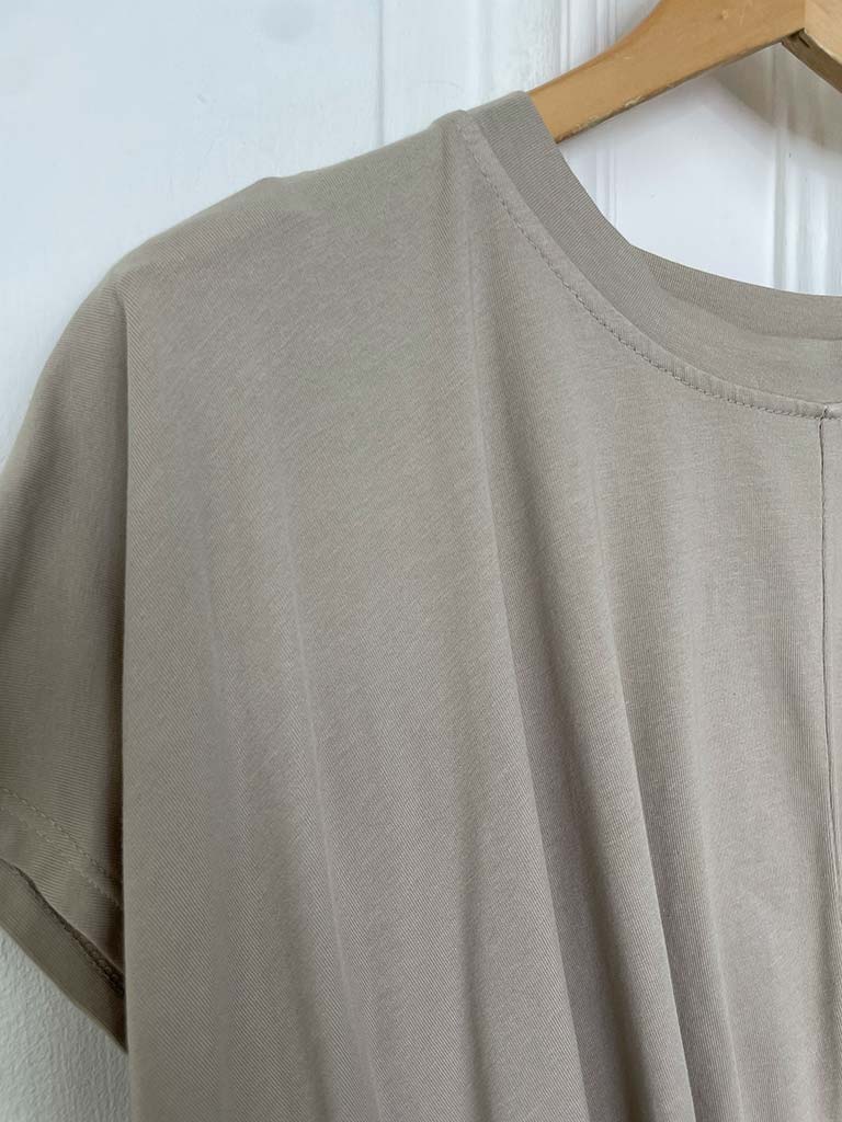 Wrap Tee - Stone