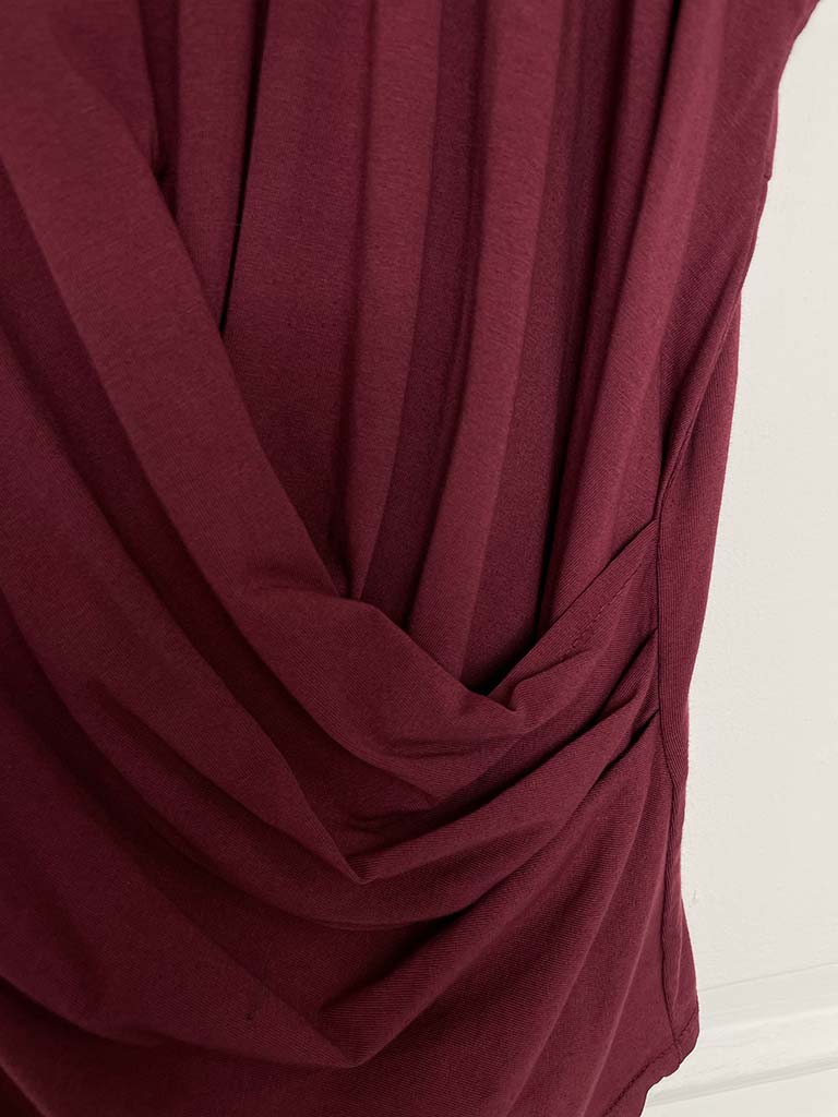 Wrap Tee - Merlot