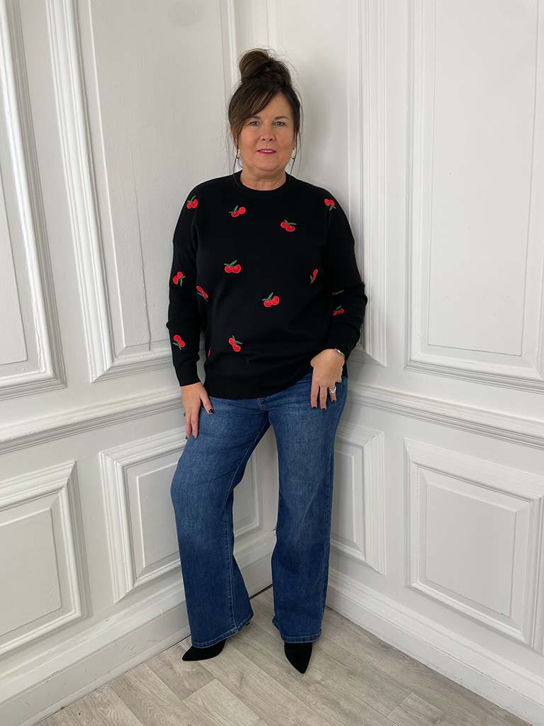 Cherry Knit - Black