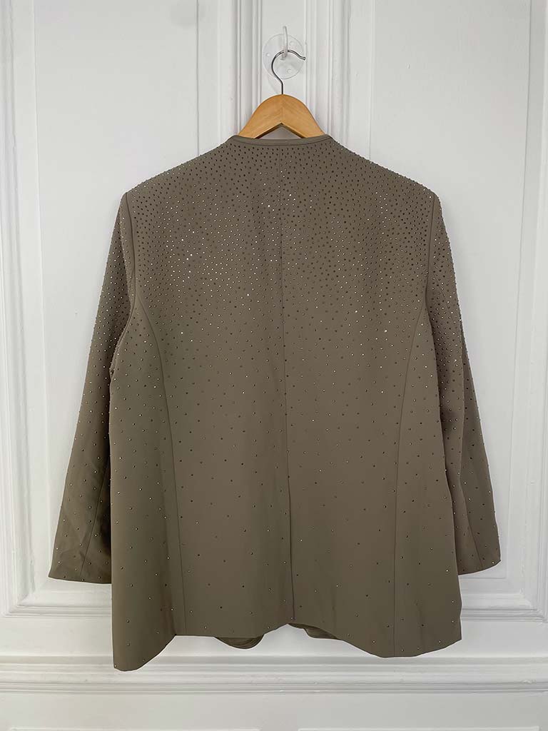 Malissa J Graduated Stud Blazer - Stone