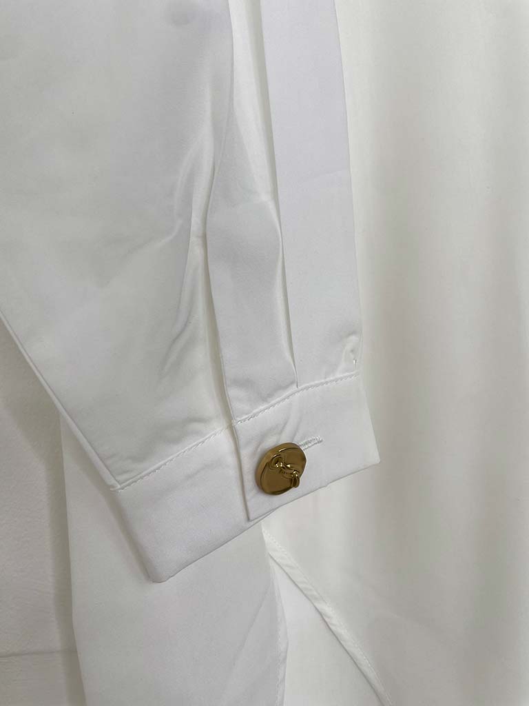 Malissa J Statement Button Shirt - White