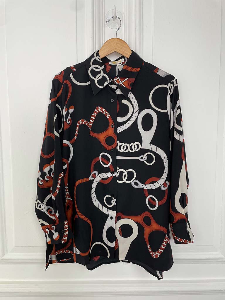 Malissa J Chain Print Shirt