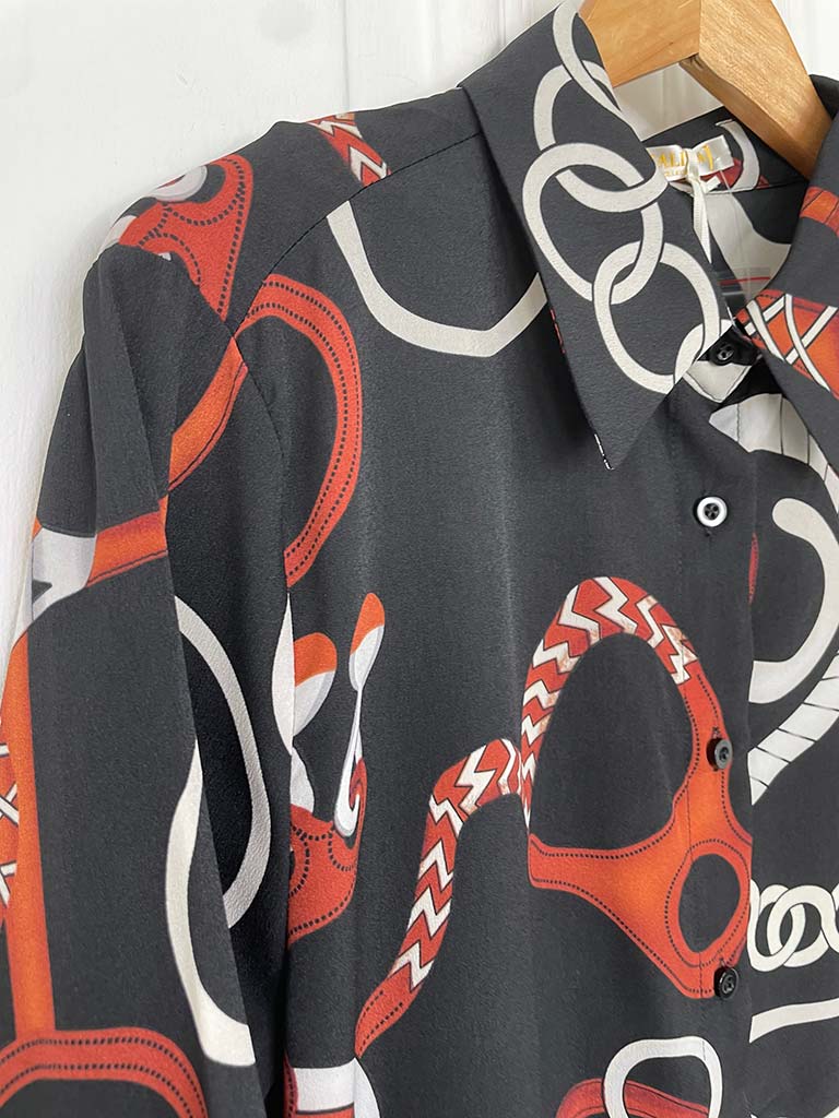 Malissa J Chain Print Shirt