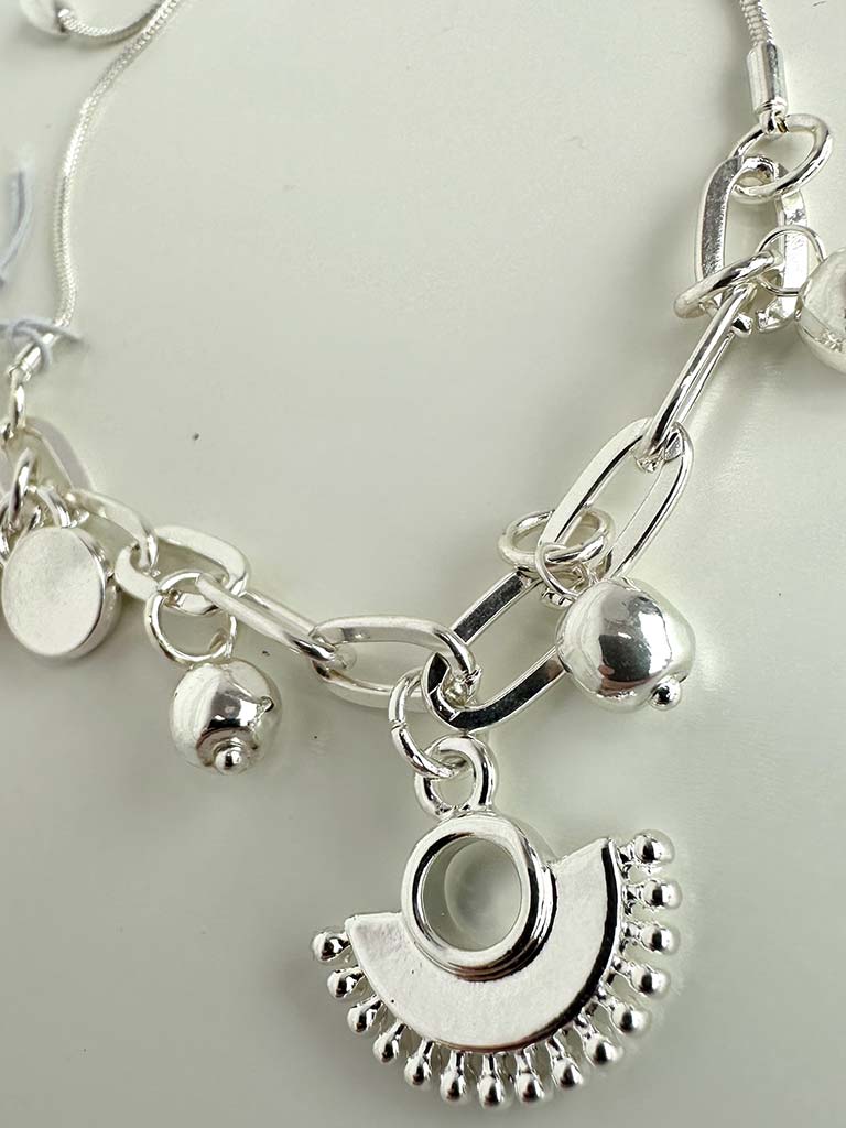 Envy Alhambra Pearl Chain Necklace - Gold & Ivory
