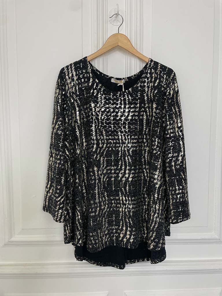 Malissa J Metallic Shimmer Top