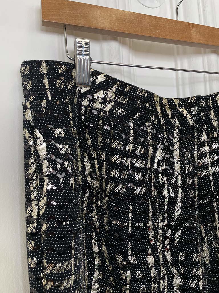 Malissa J Metallic Shimmer Cigarette Trousers