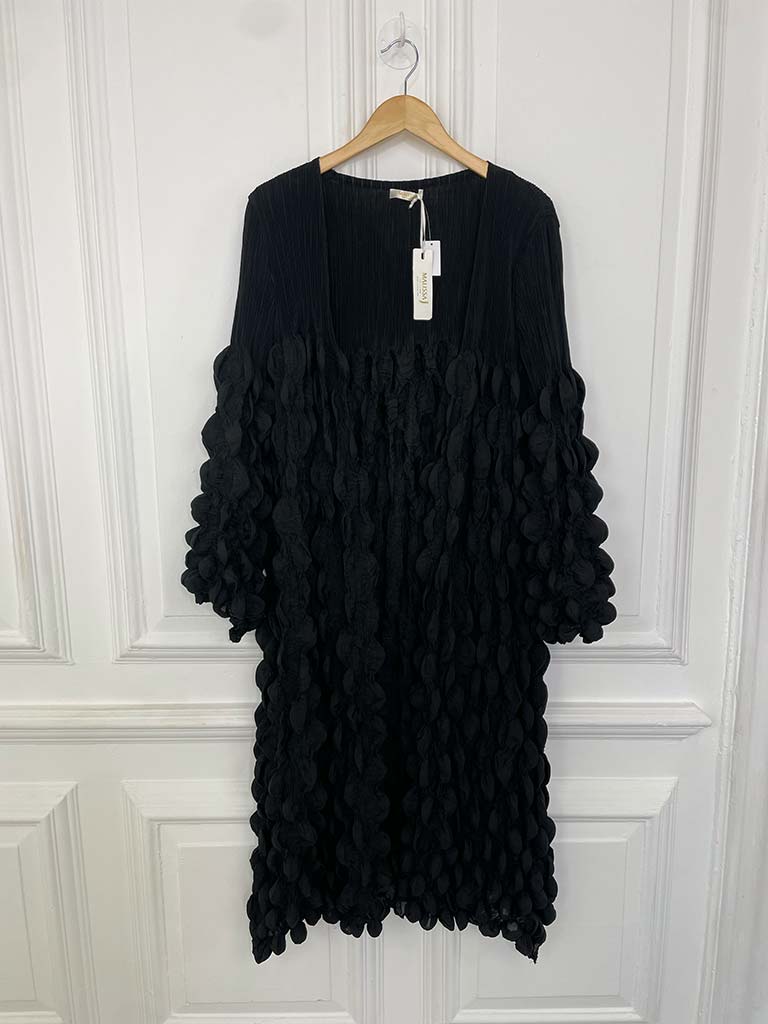 Malissa J Long Bubble Jacket - Black