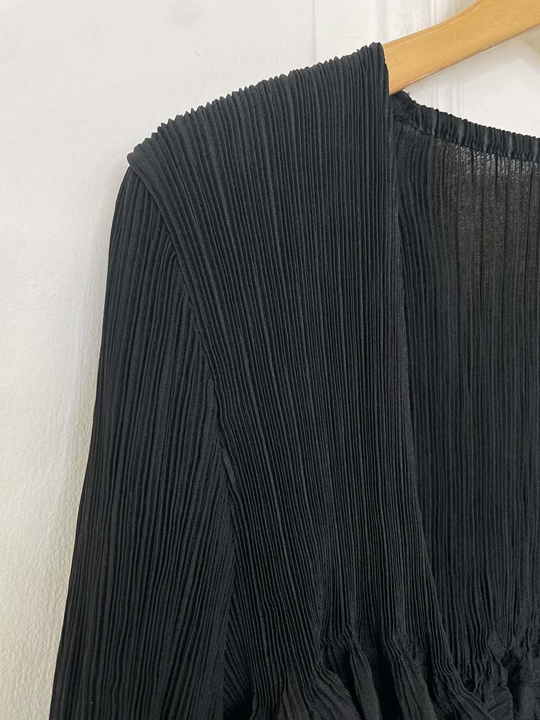 Malissa J Long Bubble Jacket - Black