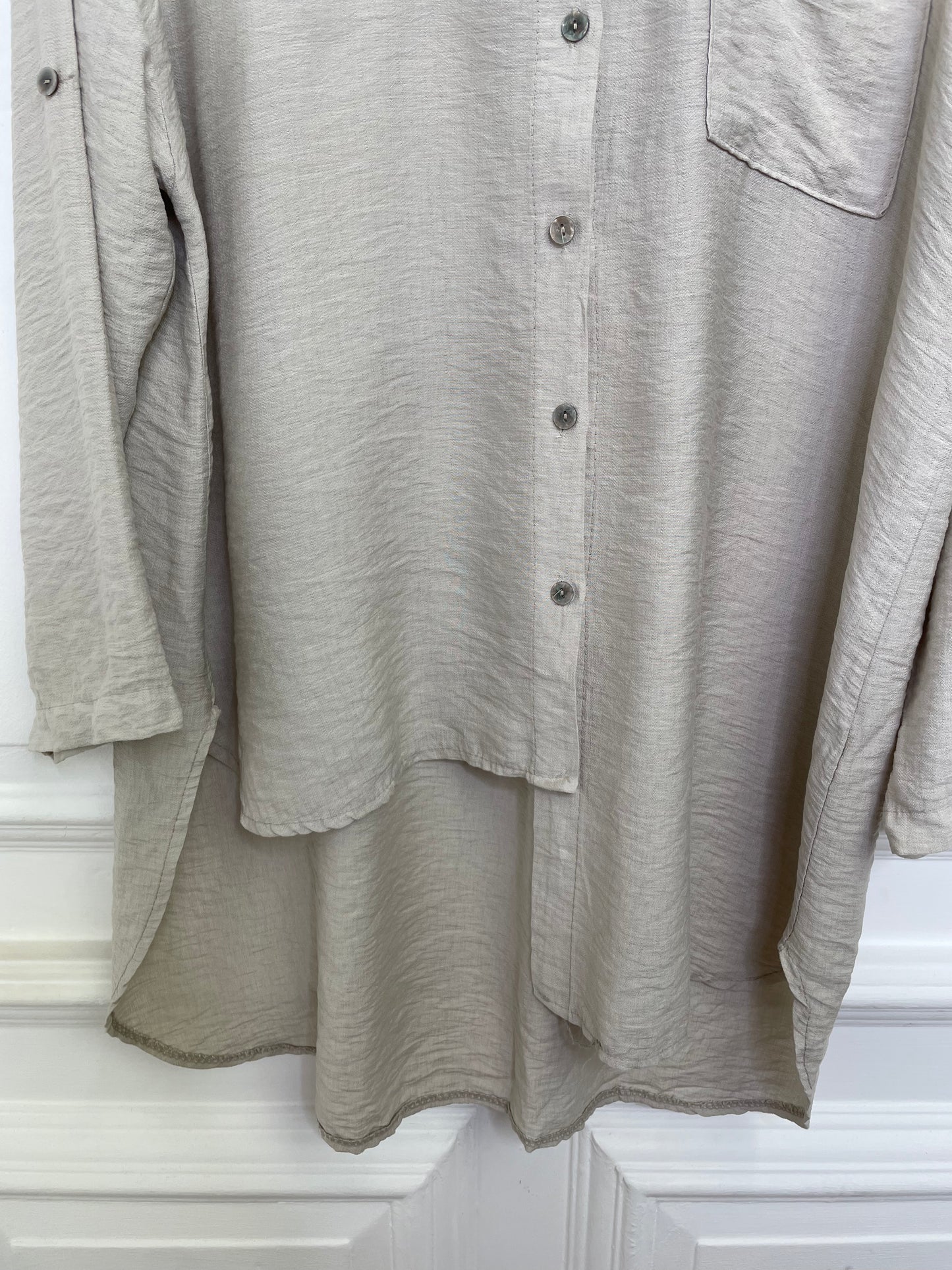 One Pocket Jigsaw Shirt - Stone