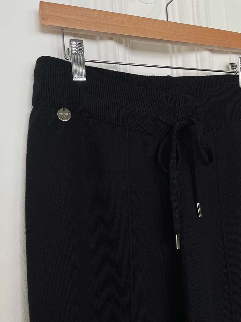 Malissa J Knitted Palazzo Trousers - Black