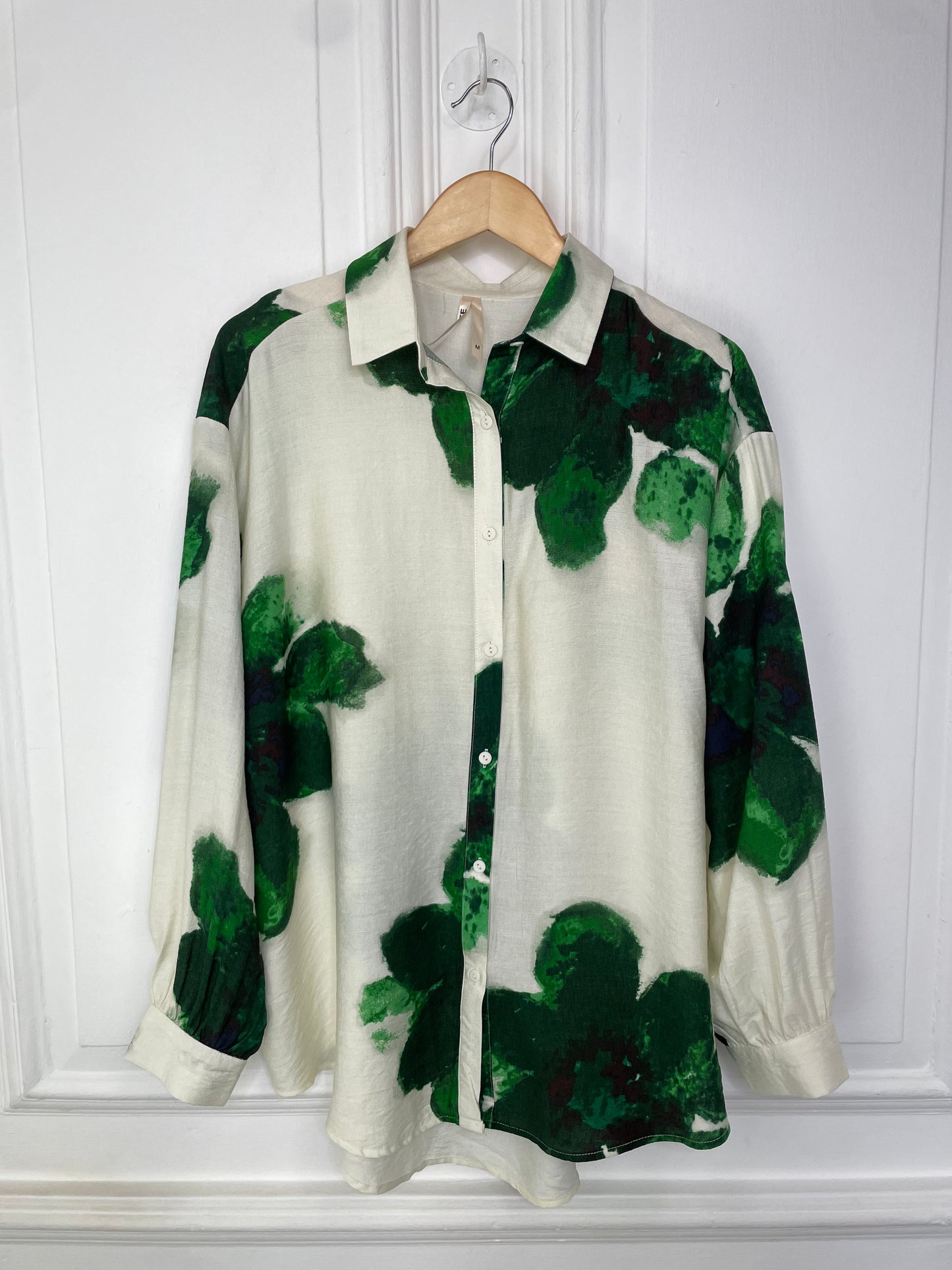 Malibu Hibiscus Blouse - Green