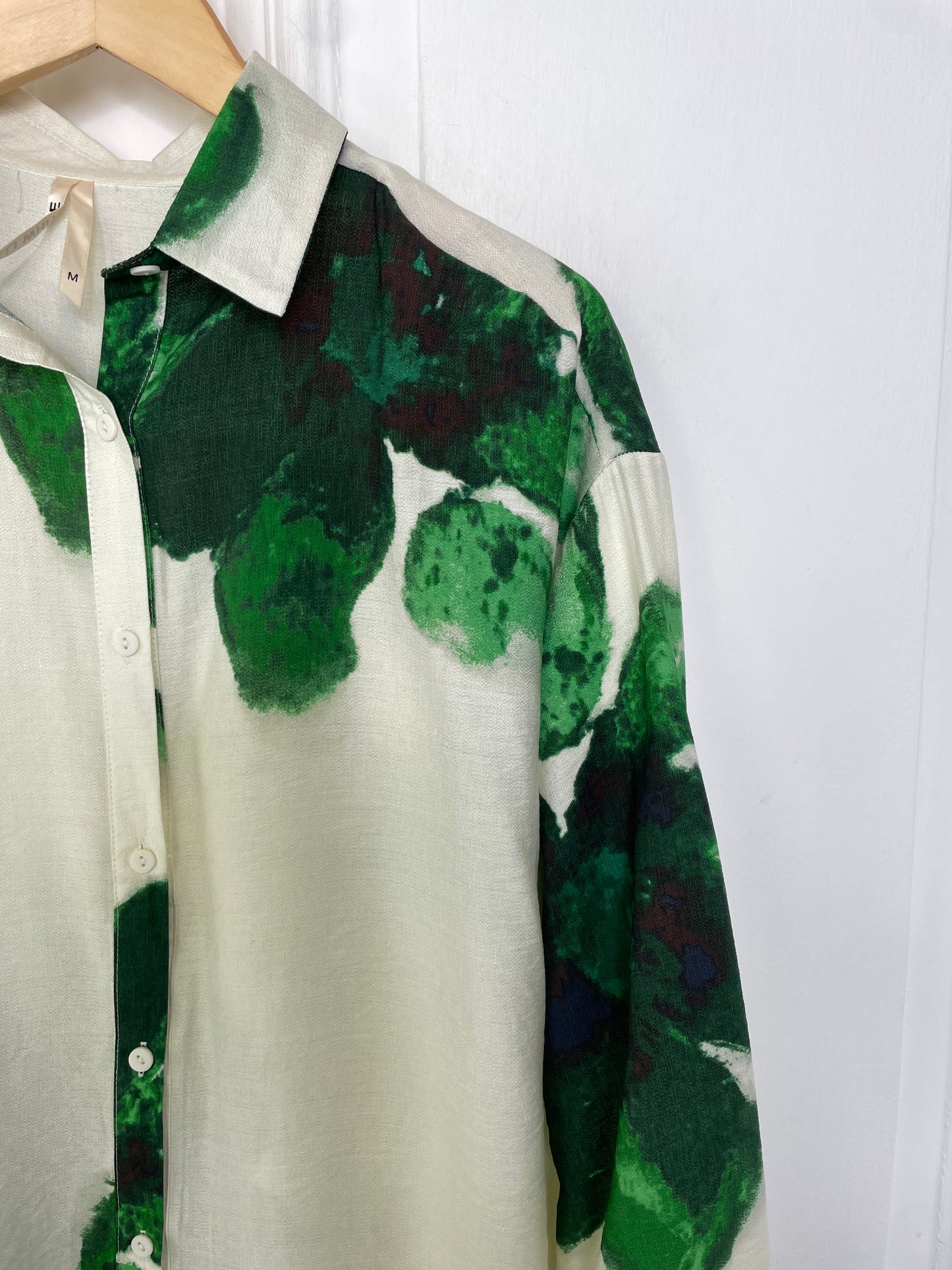 Malibu Hibiscus Blouse - Green