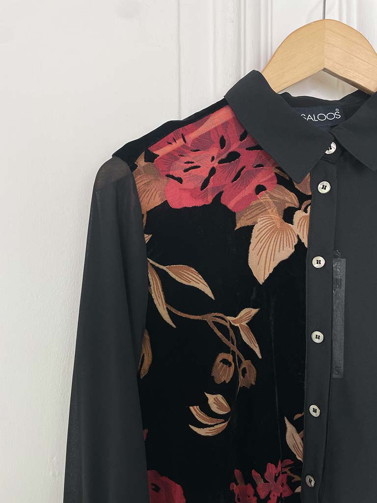 Vintage Floral Devoré Shirt
