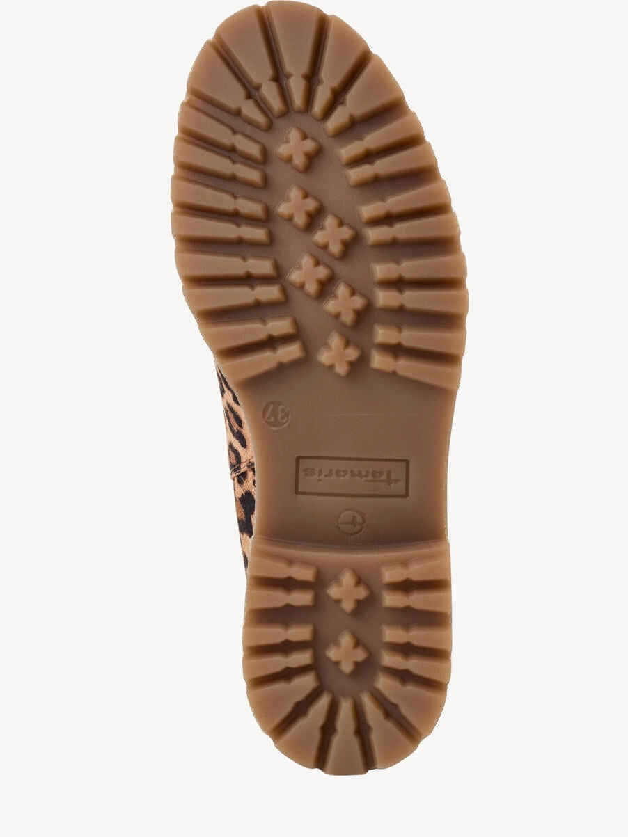 Tamaris Leather Chelsea Boots - Leopard