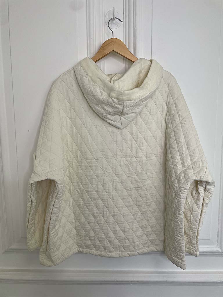 Quilted Hooded Jacket - Cream