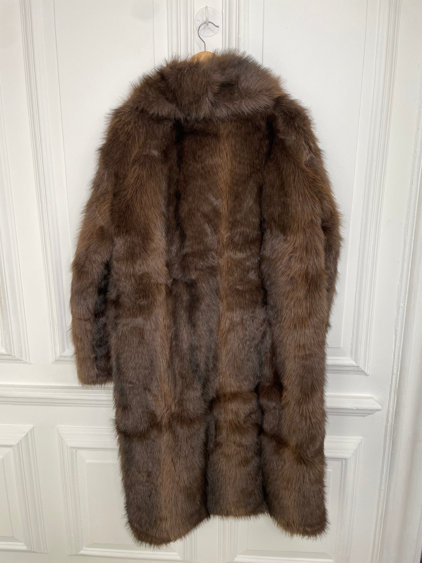 Cocoa Faux Fur Long Coat