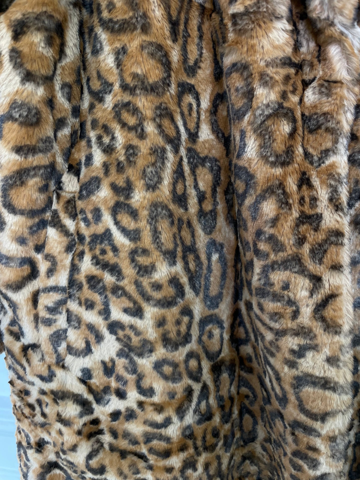 Leopard Faux Fur Long Coat