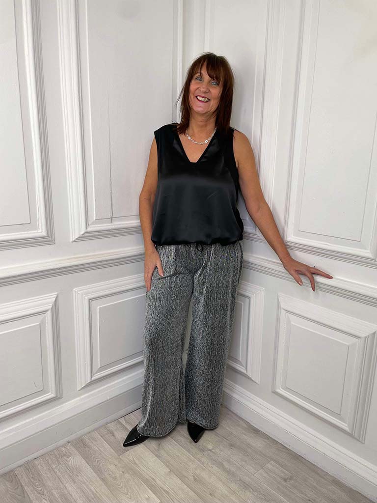 I.D Palazzo Trousers - Black